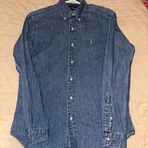 Polo by Ralph Lauren Men's Blue Denim Shirt